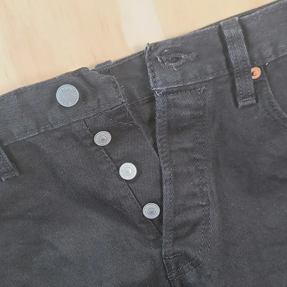 Levis Strauss 501 Denim Jean Shorts‎ Mens 30x9 Black 